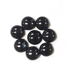 14MM ROUND CABOCHON BLACK ONYX(8PCS/BAG)